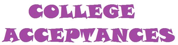 College Acceptances 
